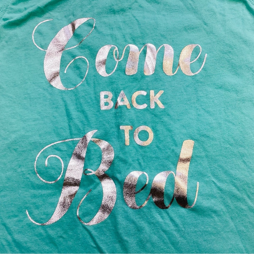 NWT Victoria’s Secret Come Back To Bed Tank Top Teal XS. - Picture 3 of 6